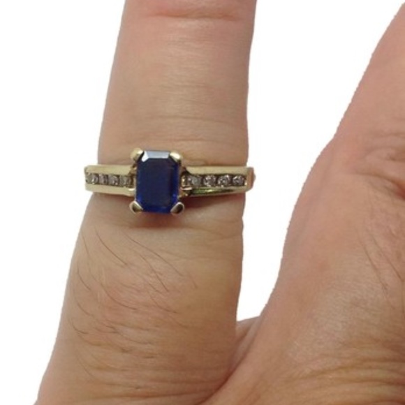 LeVian Jewelry - LeVian Diamond genuine blue sapphire designer ring